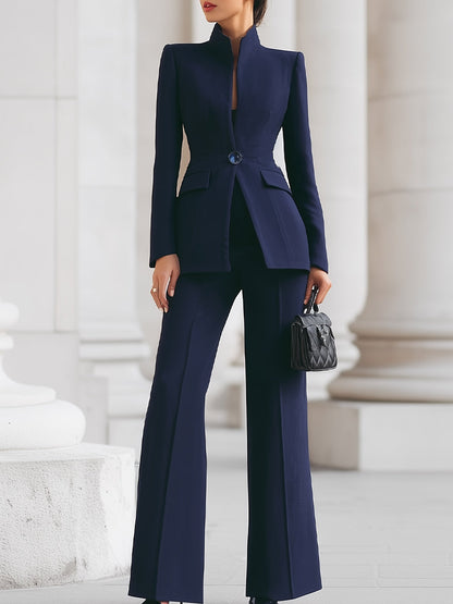 Traje Mujer Blazer y Pantalón Elegante Ajustado - Mavetta