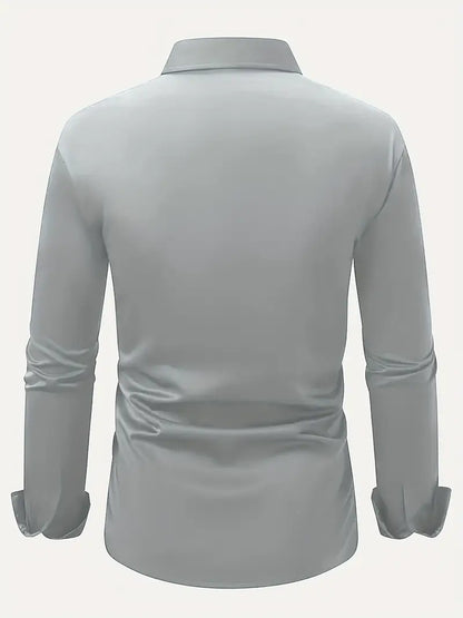 Camisa Hombre Algodón Ajuste Clásico Oficina