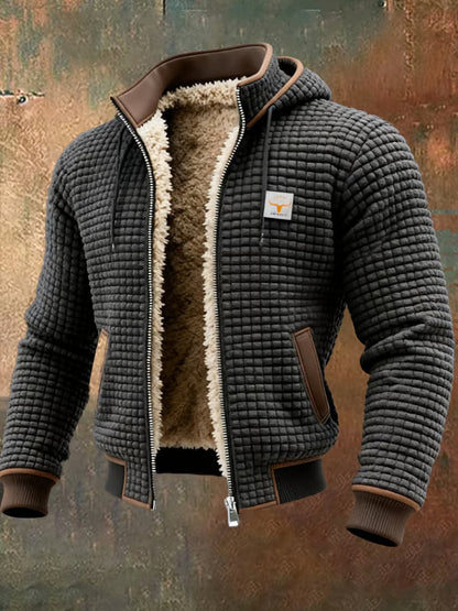 Chaqueta Hombre Acolchada Capucha Ajuste Urbano