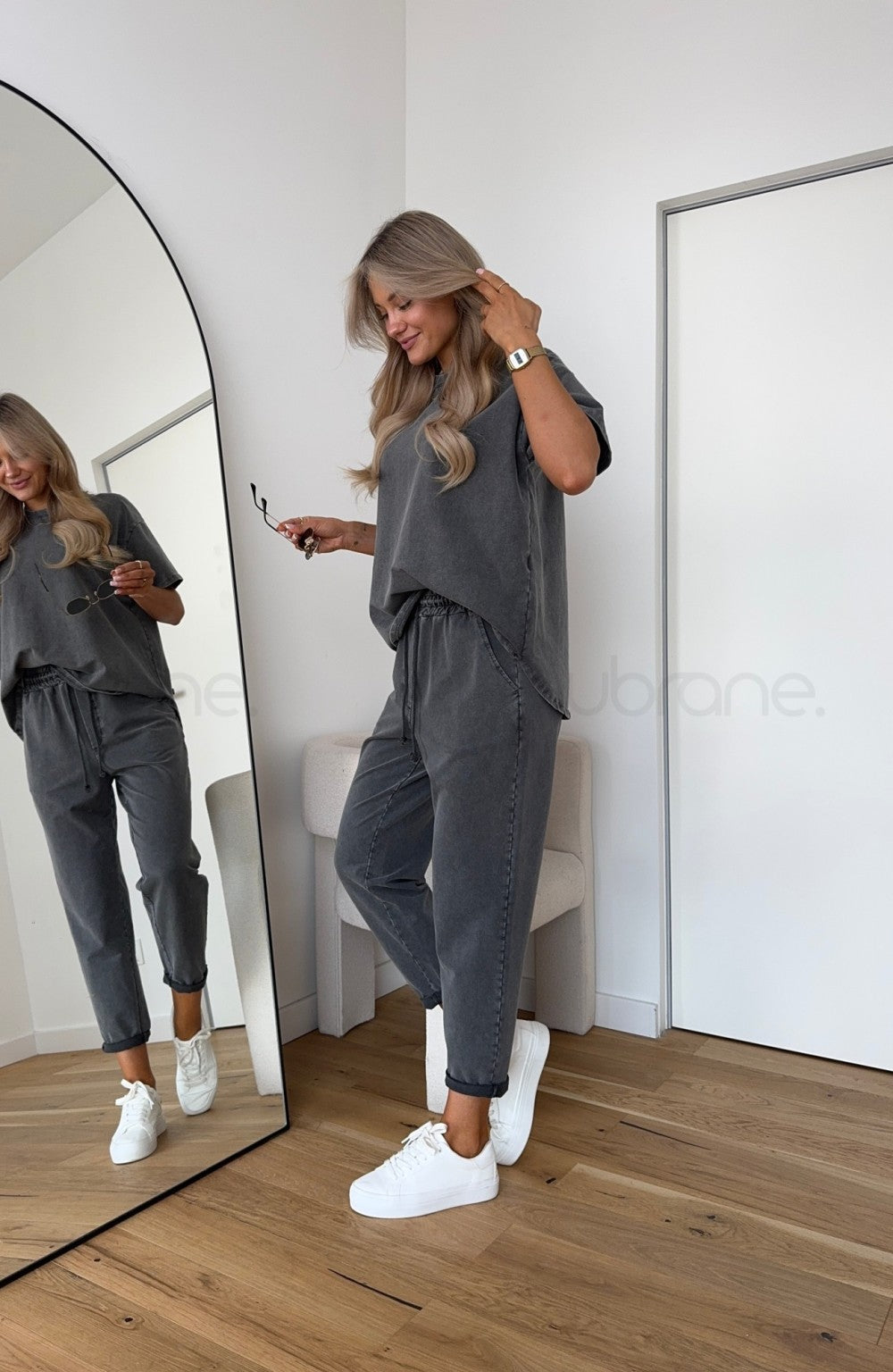 Conjunto Mujer Comodo Coordinado Algodon Ajuste Relax