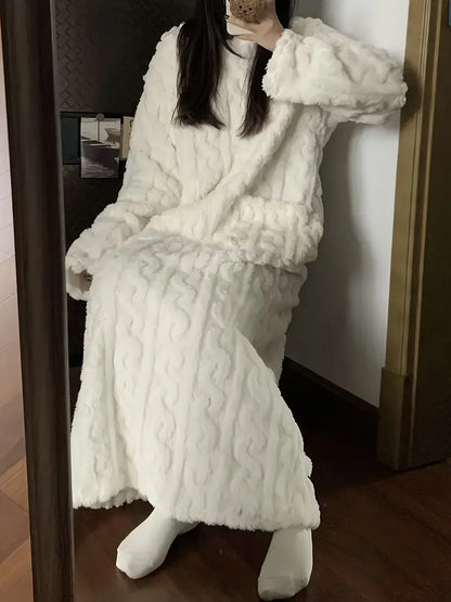 Camisón Mujer de Felpa Suave Confortable