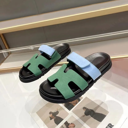 Sandalias Gladiadoras Mujer con Cierre de Velcro Ajustable