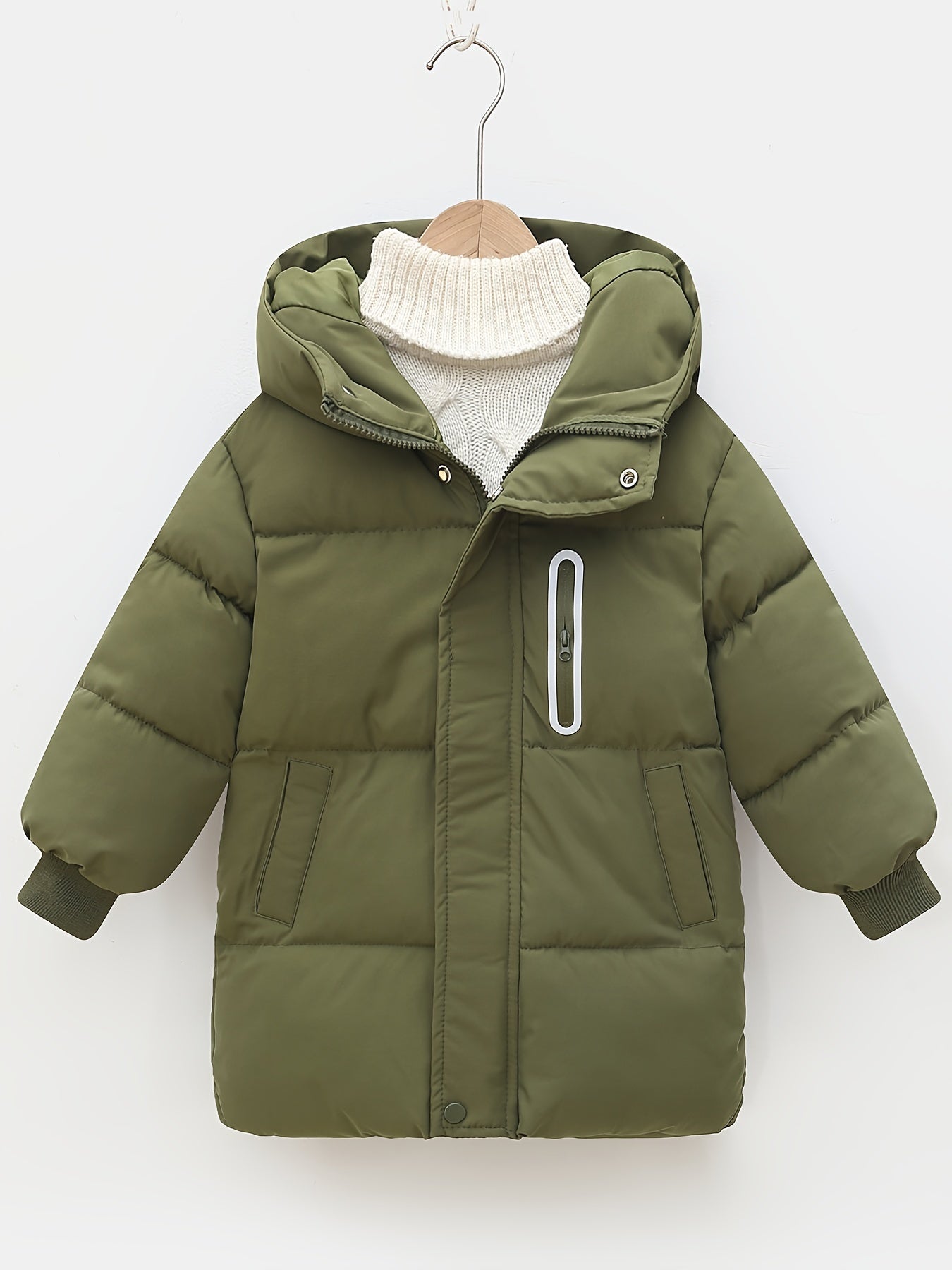 Chaqueta Acolchada Niño con Capucha y Mangas Largas