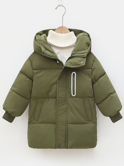 Chaqueta Acolchada Niño con Capucha y Mangas Largas