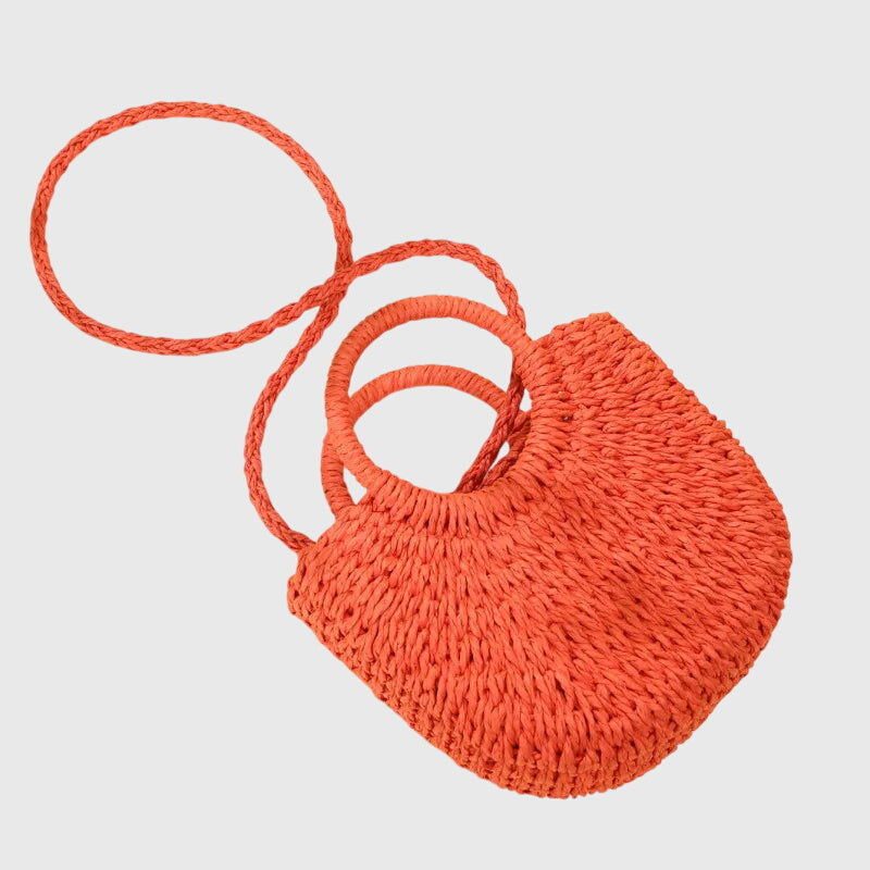 Bolso de mano mujer de material orgánico estilo natural