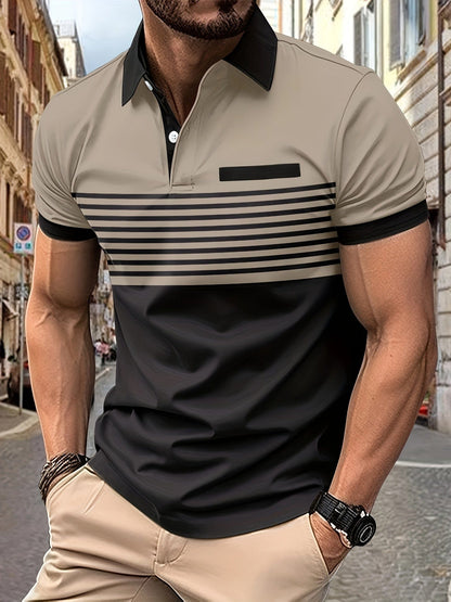 Polo hombre de Algodón manga corta cuello botones corte regular