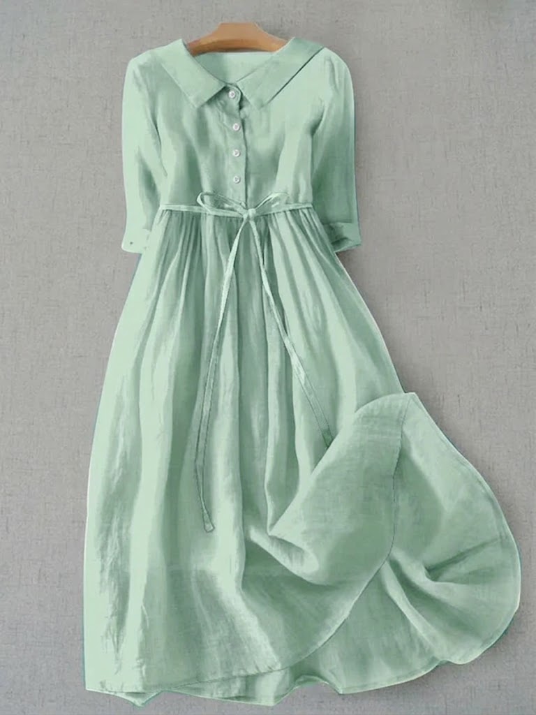 Vestido Ligero Mujer Estilo Clásico