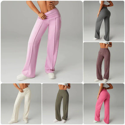 Pantalón recto Mujer de corte amplio