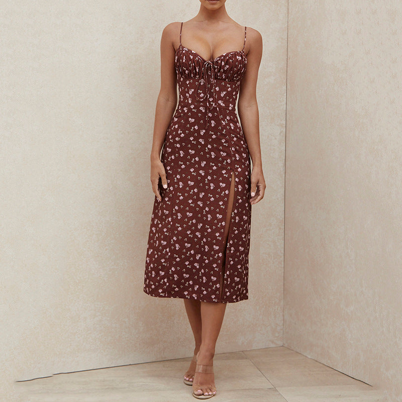 Vestido Mujer Floral Tirantes Verano Invitada Boda
