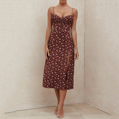 Vestido Mujer Floral Tirantes Verano Invitada Boda