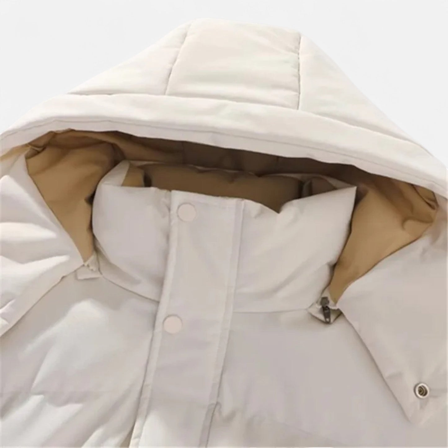 Chaqueta Acolchada Hombre con Capucha Desmontable Invierno
