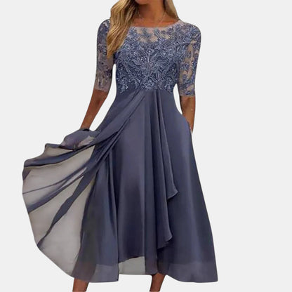 Vestido elegante Mujer de Encaje Ajuste Clásico