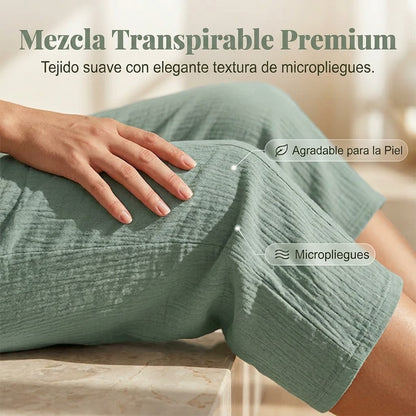 Pantalones cortos Mujer Plisados Ajuste Comodo