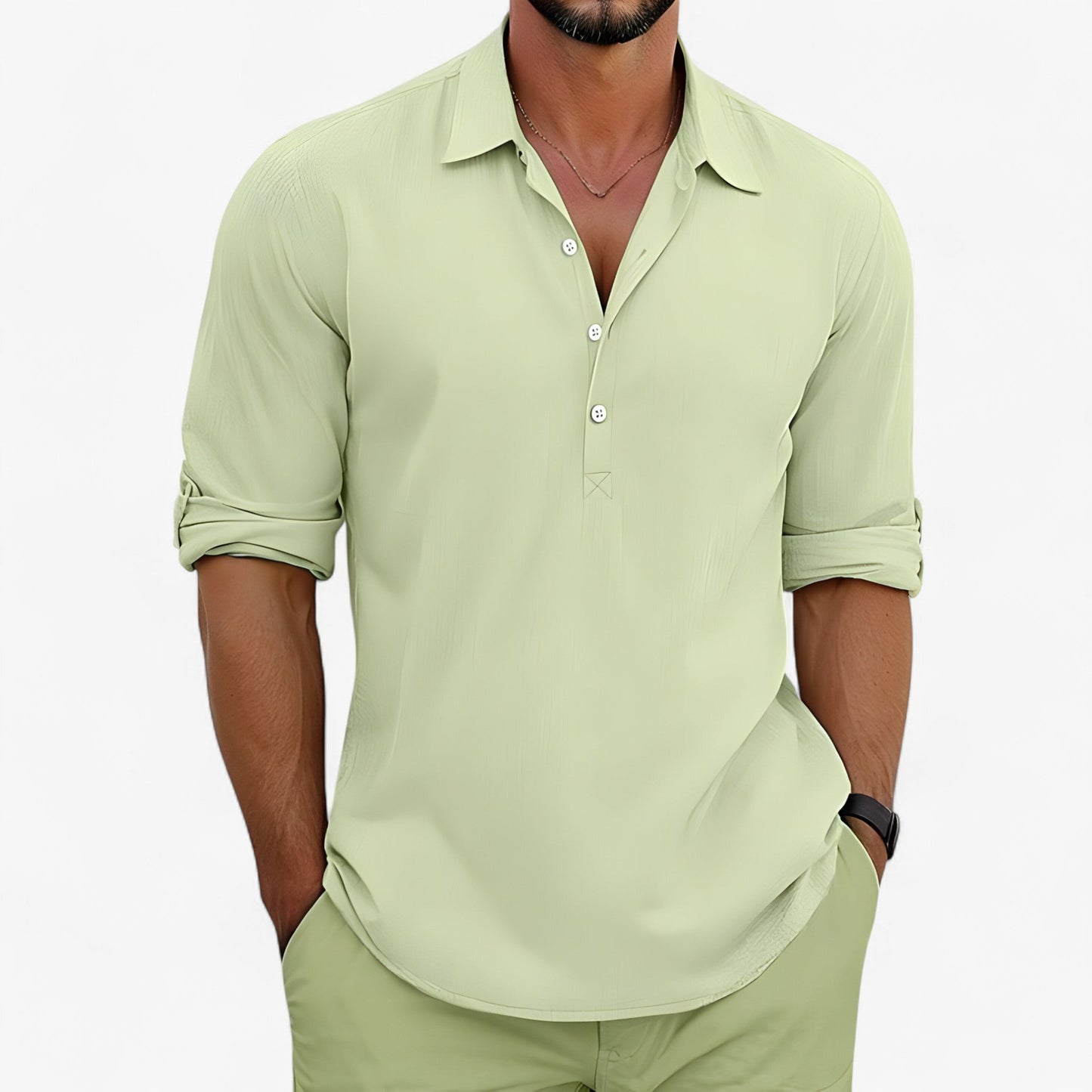 Camisa Polo Hombre Ligera Verano Ajuste Clásico