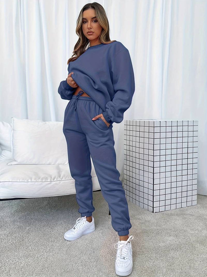 Conjunto Chándal Mujer Algodón Estilo Relajado Dos Piezas