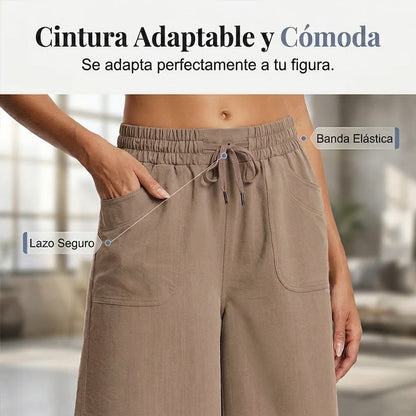Pantalones Cropped Mujer Transpirables