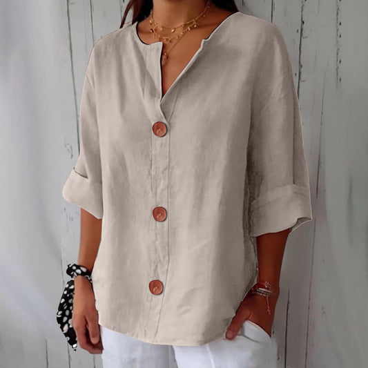 Camisa Mujer de Lino Ligera y Vaporosa - Mavetta