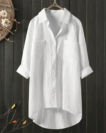 Blusa Mujer de Lino Corte Clásico - Mavetta