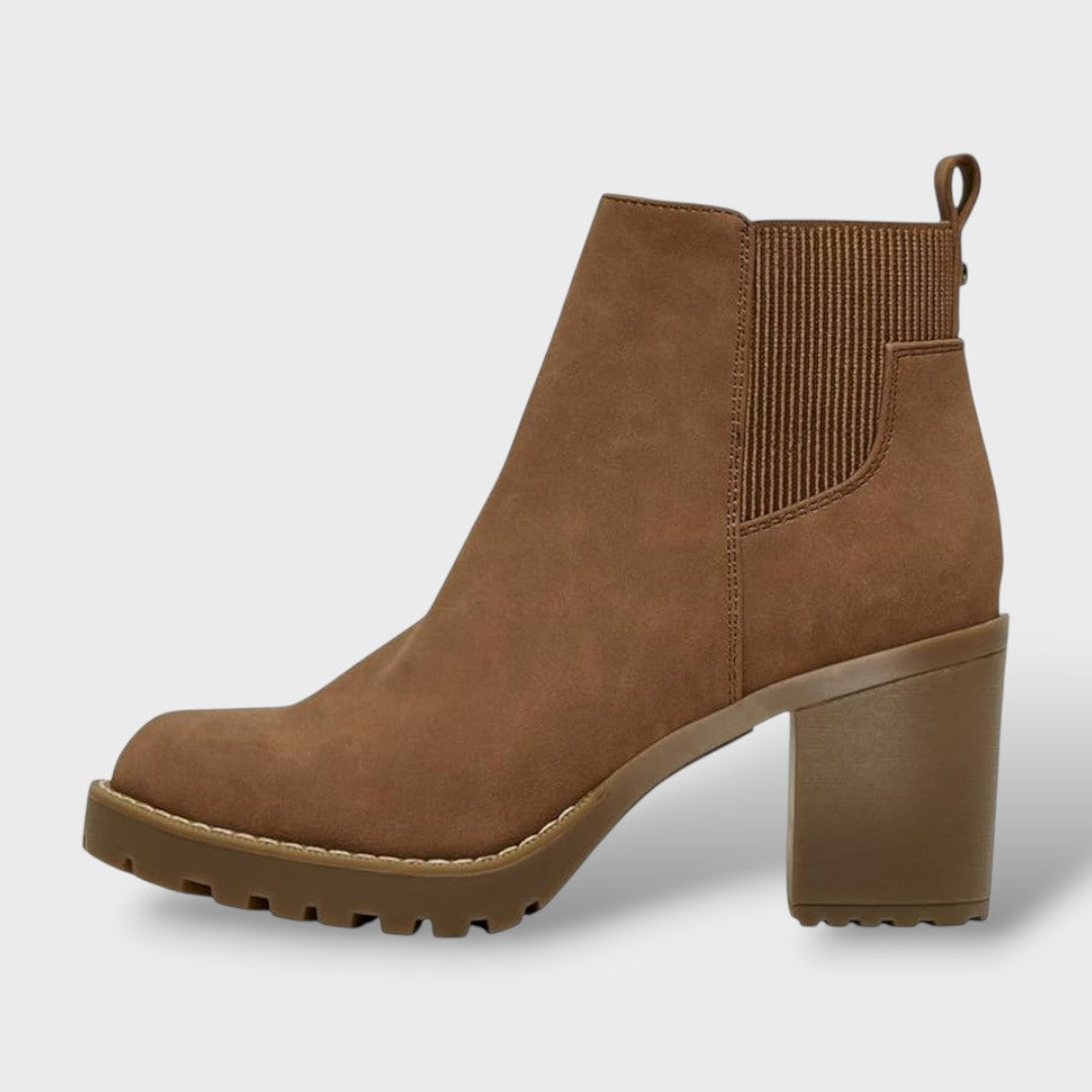 Botines Tacón Bloque Mujer Estilo Clásico