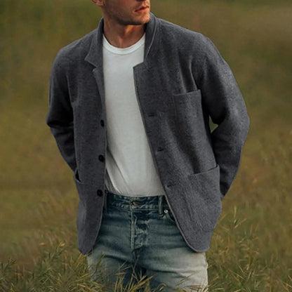 Blazer Hombre Casual Algodón Ajuste Moderno