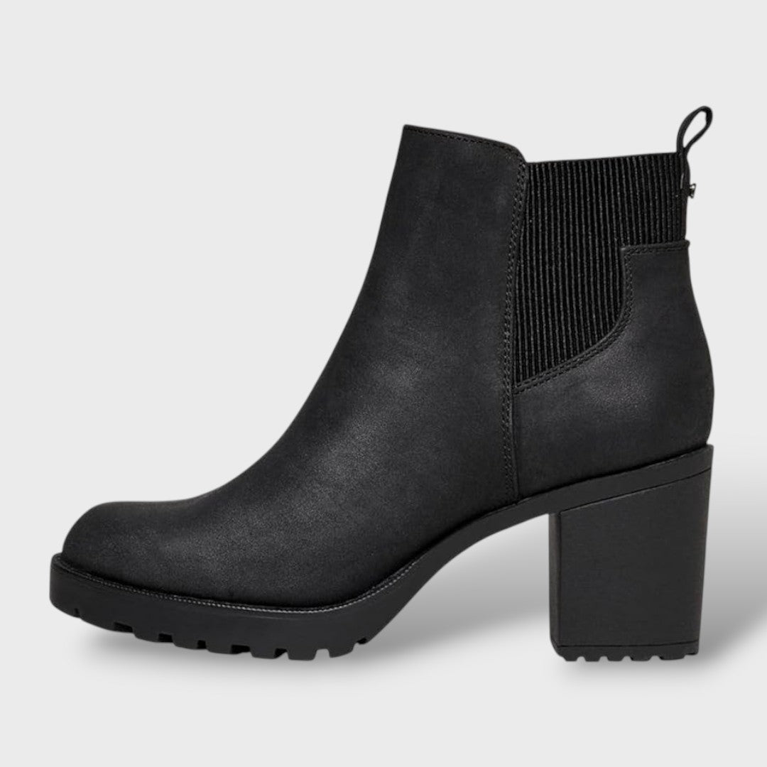 Botines Tacón Bloque Mujer Estilo Clásico