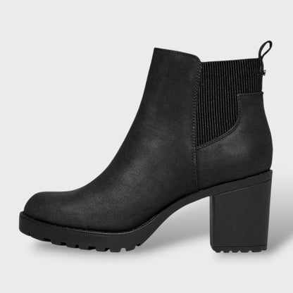 Botines Tacón Bloque Mujer Estilo Clásico