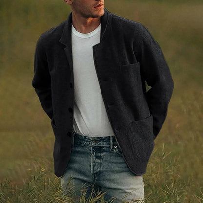 Blazer Hombre Casual Algodón Ajuste Moderno