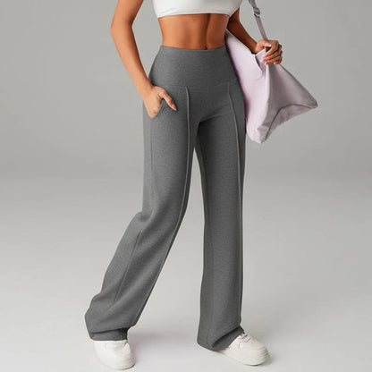 Pantalón recto Mujer de corte amplio