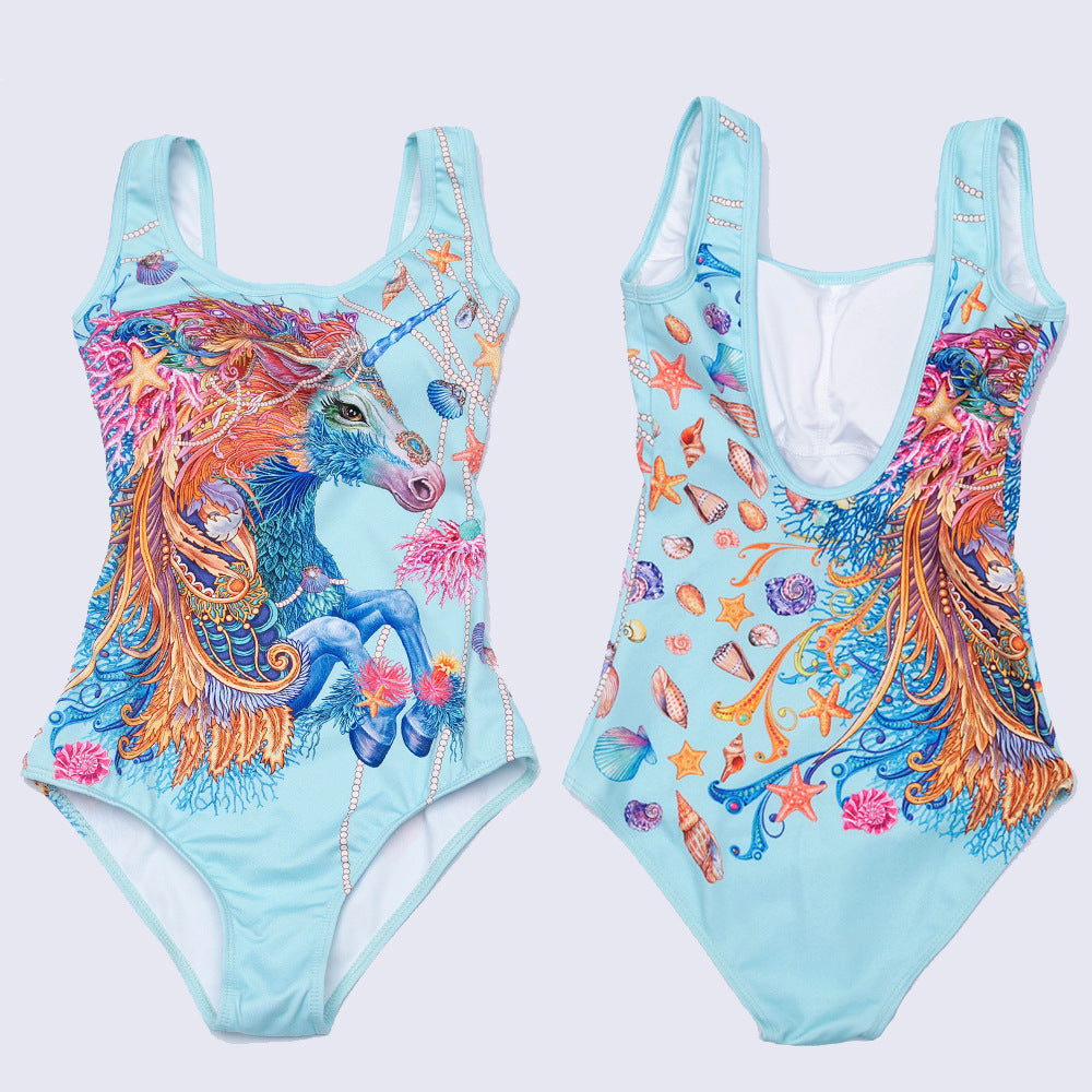 Bañador Mujer Una Pieza Moldeador Estampado 3D Moderno