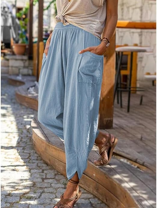 Pantalón Mujer Cómodo Moda Ajuste Regular