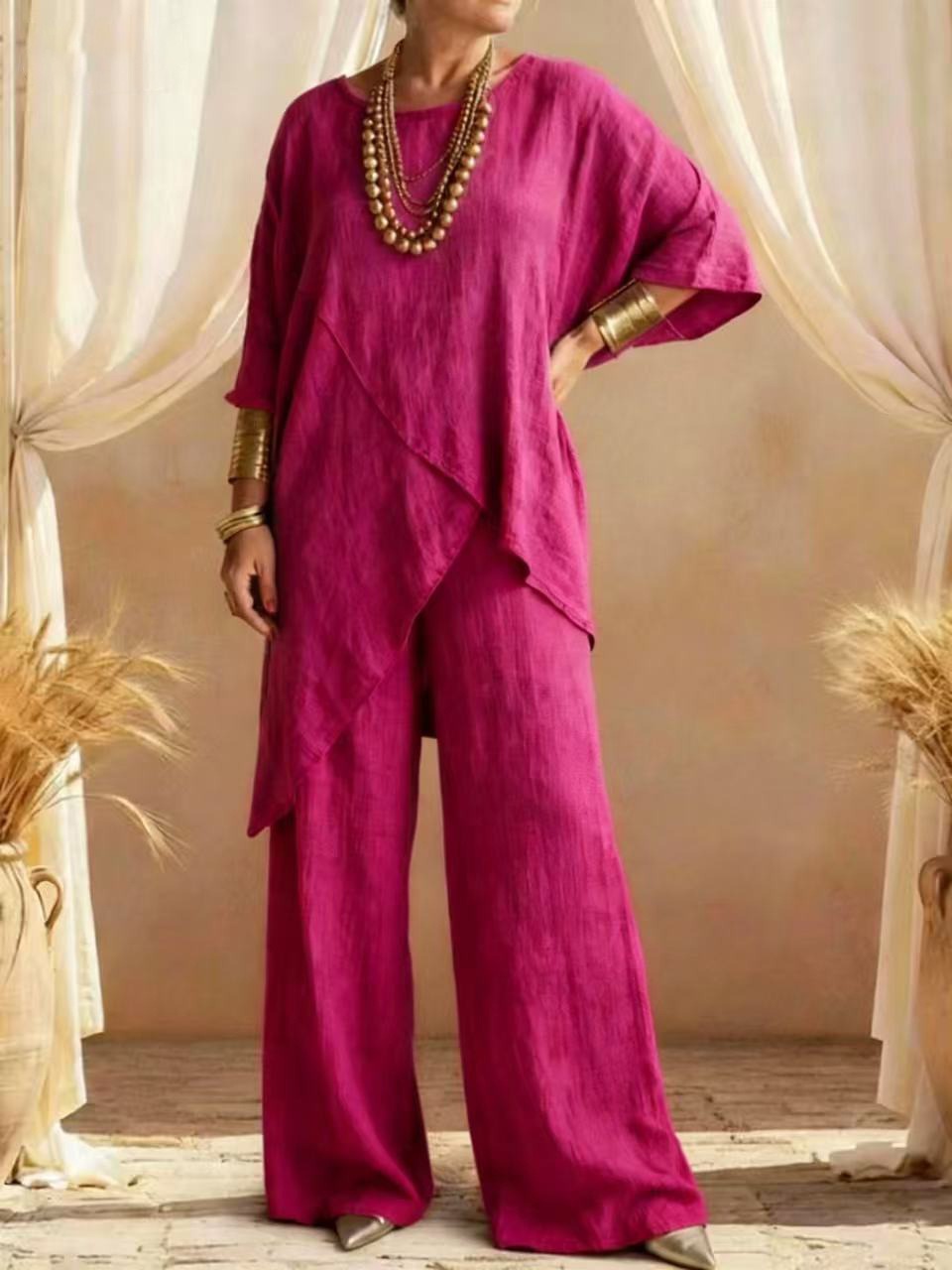 Conjunto Asimétrico Mujer de Dos Piezas