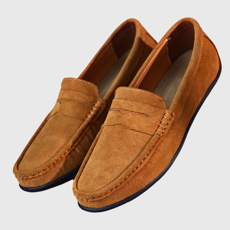 Mocasines Ortopédicos Hombre Acabado Ante Diseño Clásico