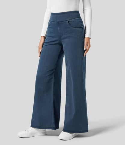 Pantalón Mujer Cintura Alta Corte Ancho Diseño Suelto - Mavetta