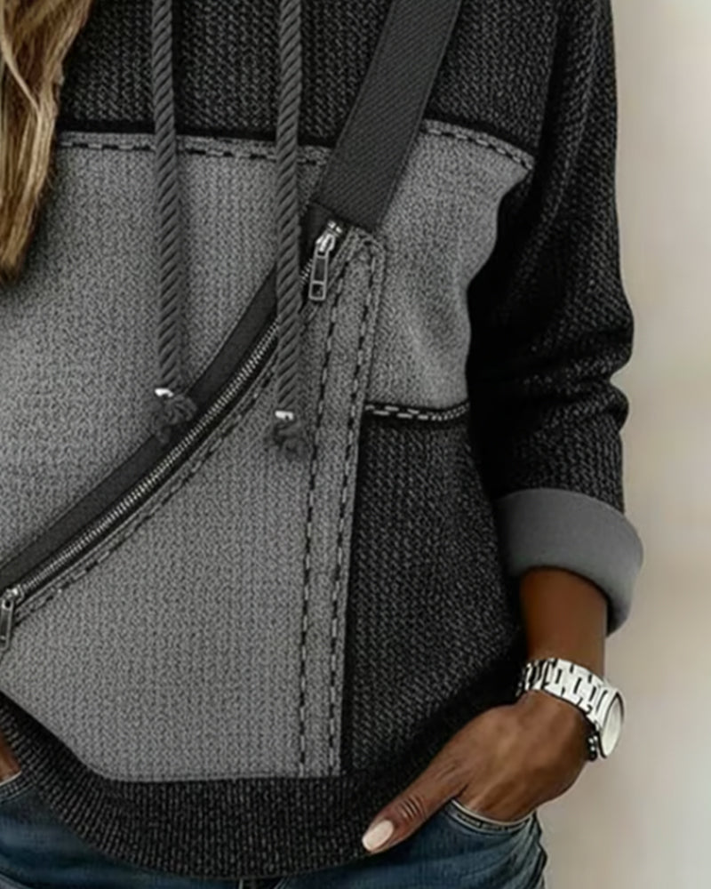 Sudadera Mujer con Capucha Diseño Moderno Ajuste Regular