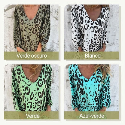 Vestido Safari Mujer Estampado Animal Corte Chic