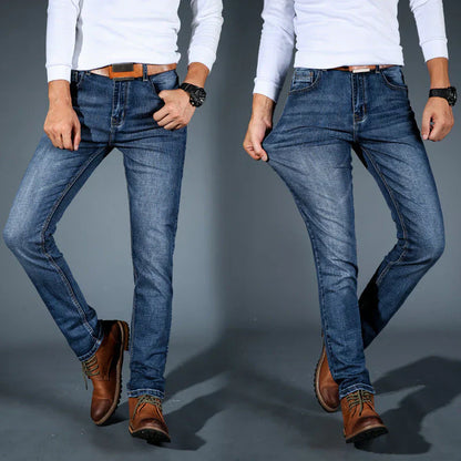 Pantalones vaqueros hombre stretch ajuste cómodo