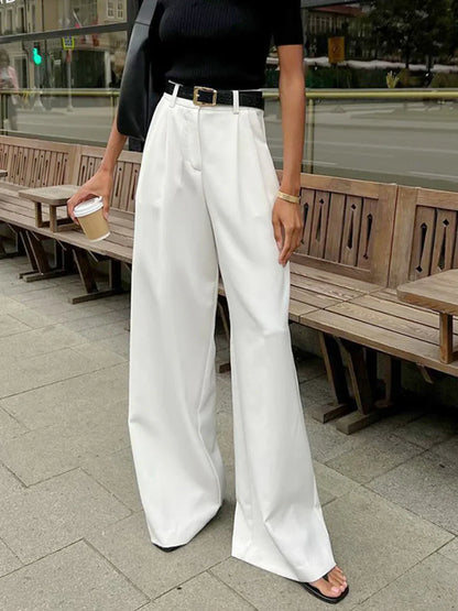 Pantalones Mujer Amplios Cintura Alta