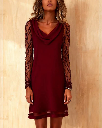 Vestido Mujer de Encaje Ajuste Elegante