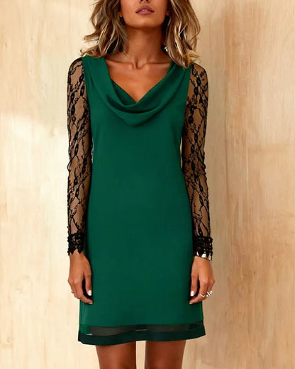 Vestido Mujer de Encaje Ajuste Elegante