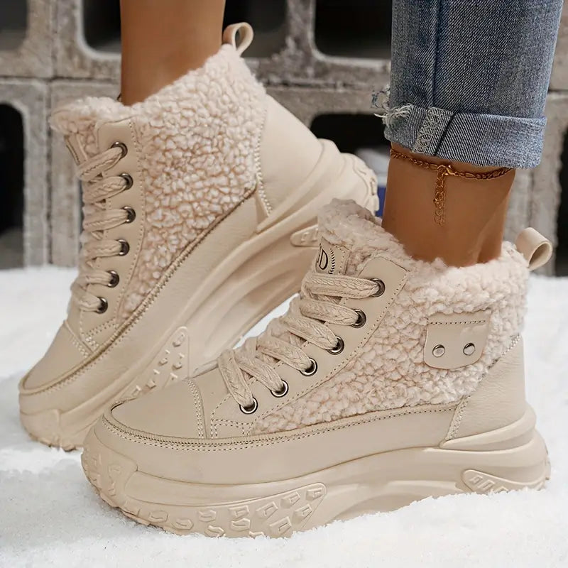Botines Mujer de Felpa Impermeables