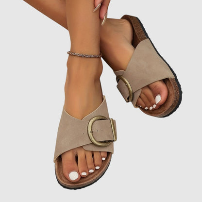Sandalias Mujer de Corcho con Tiras Ajustables