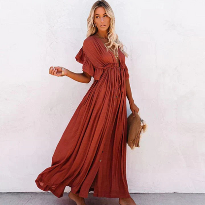 Vestido largo mujer ligero fluido verano