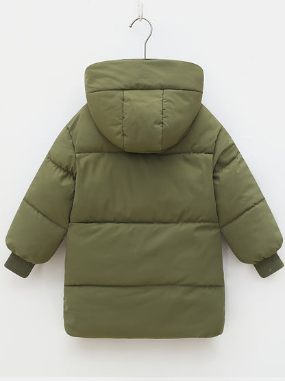 Chaqueta Acolchada Niño con Capucha y Mangas Largas