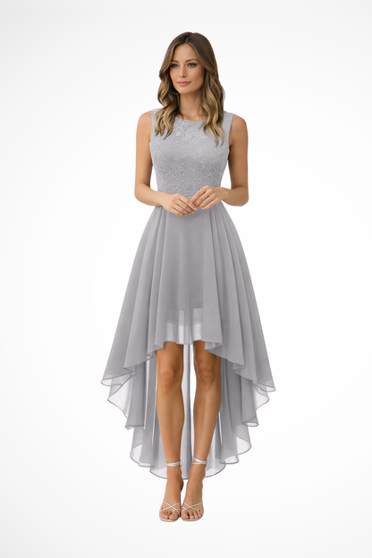 Vestido Mujer de Encaje Sin Mangas Ajuste Elegante