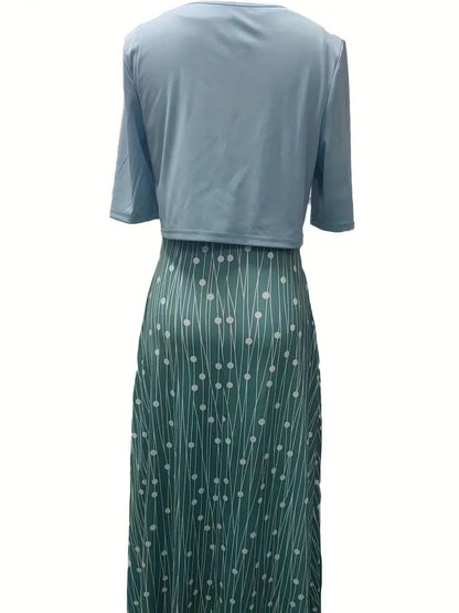 Vestido midi mujer con estampado floral estilo casual