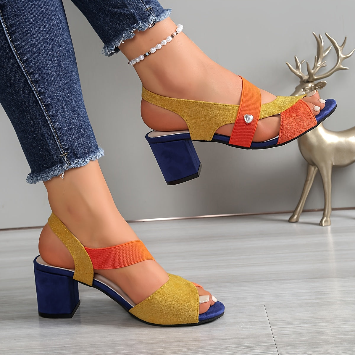 Tacones Bloque Mujer Ortopédicos Comodos