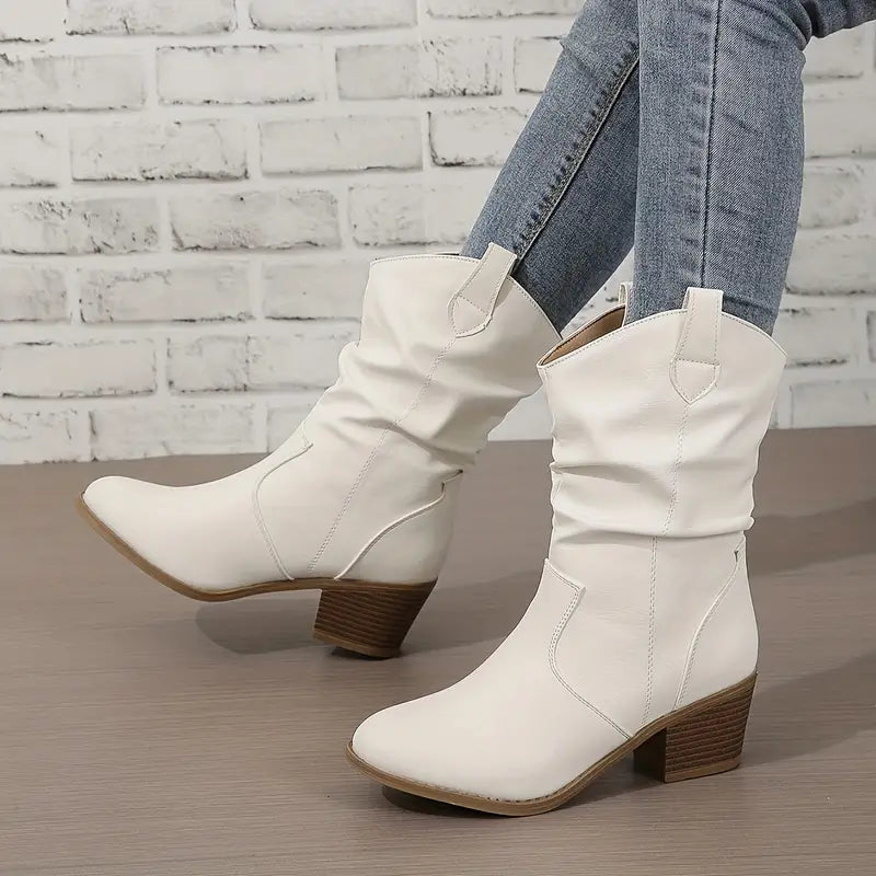 Botas Mujer de Cuero con Diseño Elegante