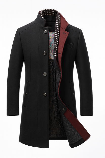 Chaqueta Hombre Tipo Abrigo Clásico