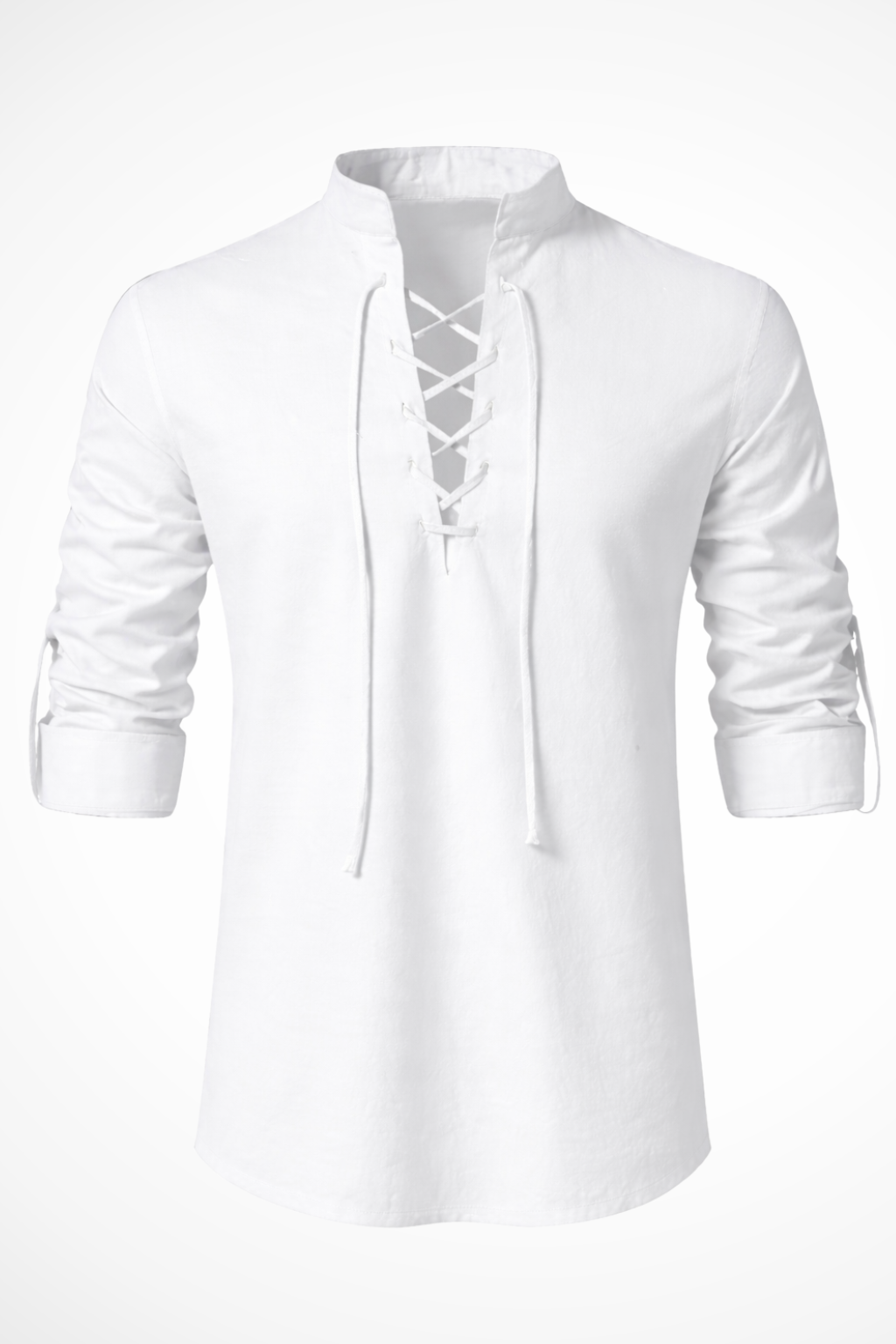 Camisa casual hombre manga larga cierre de cordones - Mavetta