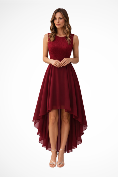 Vestido Mujer de Encaje Sin Mangas Ajuste Elegante - Mavetta